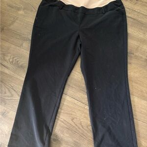 Duo Maternity Black and Tan Pants